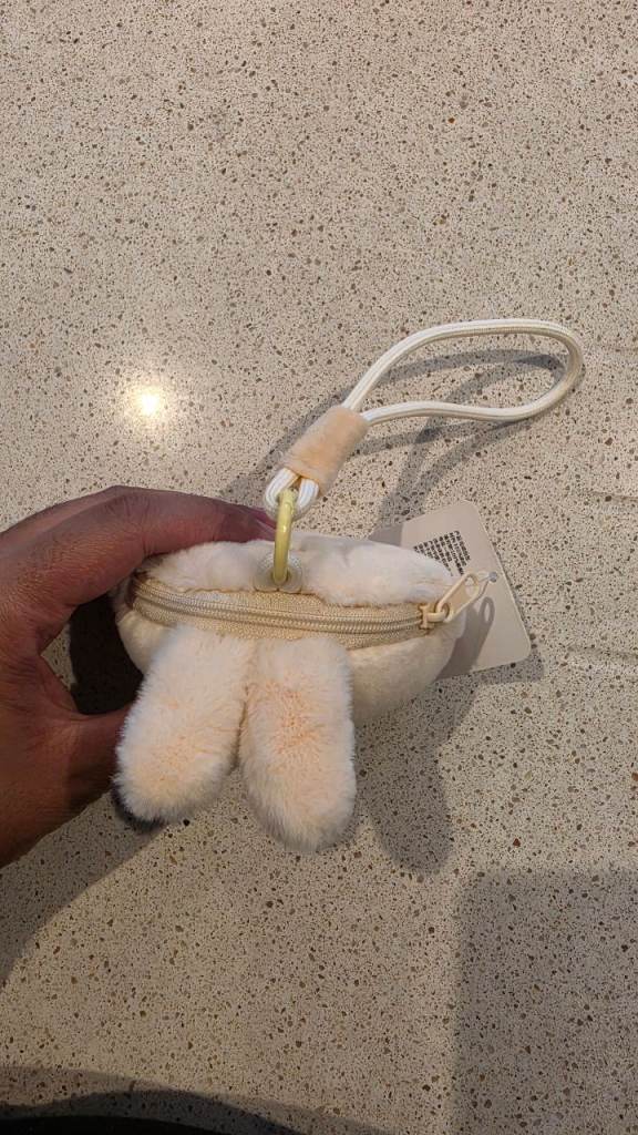 Cute Bunny Coin Purse / Keyring - New with Tag
