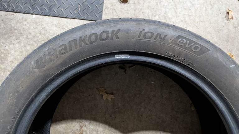 Set of 4 Hankook 215x50xR19 tyres, nearly new