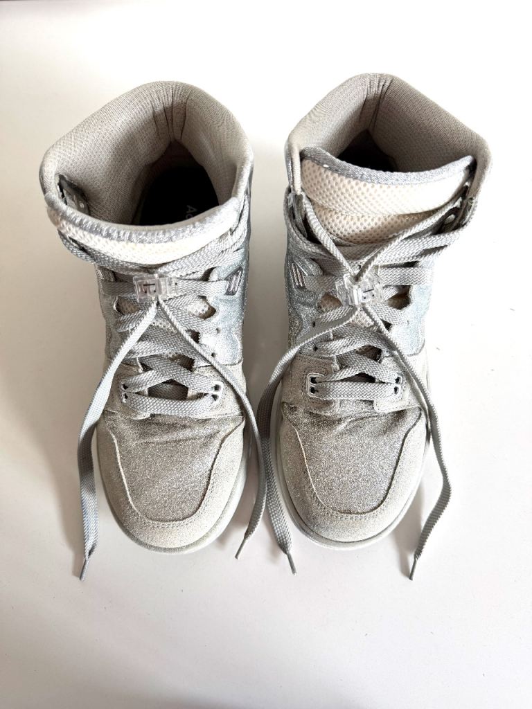 Acne Studios Grey & Silver Trainers - Size 40 EU / 6.5 UK