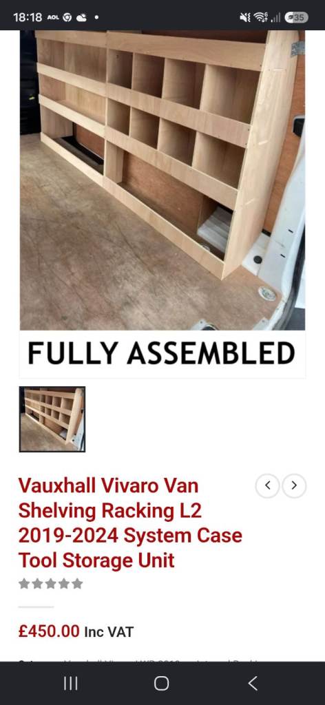 van shelving 