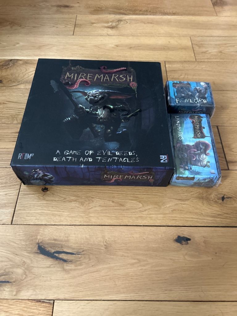 Miremarsh boardgame with kickstarter exclusives
