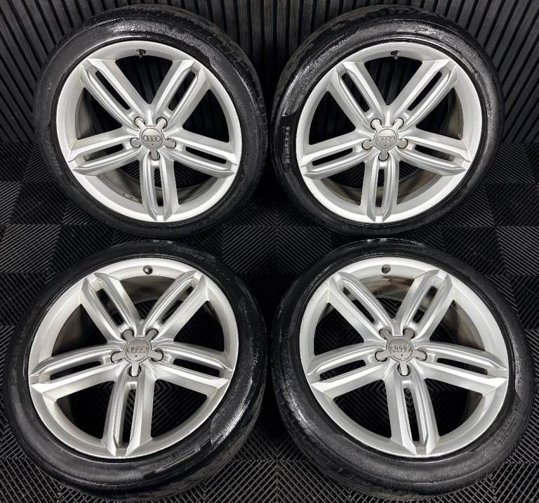 20'' GENUINE AUDI A6 C7 ALLROAD S LINE ALLOYS WHEELS TYRES