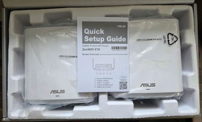 ASUS ZenWiFi AX Whole-Home Tri-Band Mesh WiFi 6 System (XT8)