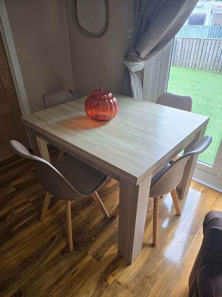 Table and 4 chairs
