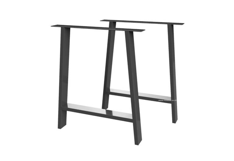 A shaped table or desk legs