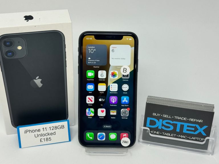 Apple iPhone 11 128GB Unlocked Black Boxed | WARRANTY