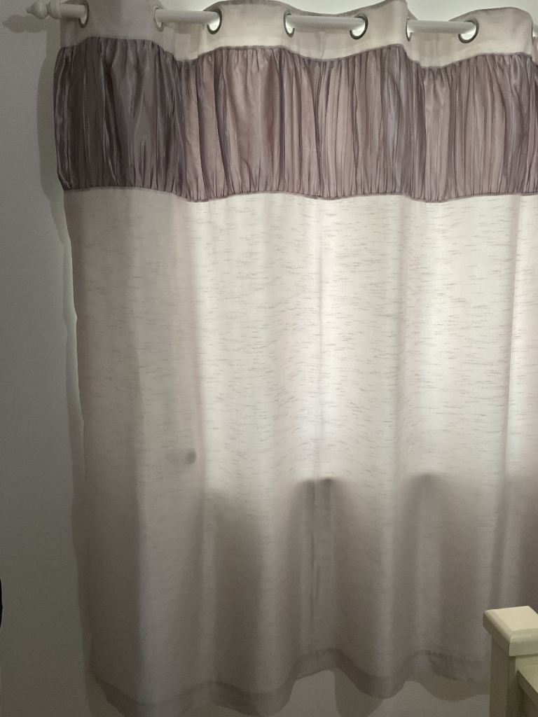 Grey lined curtains