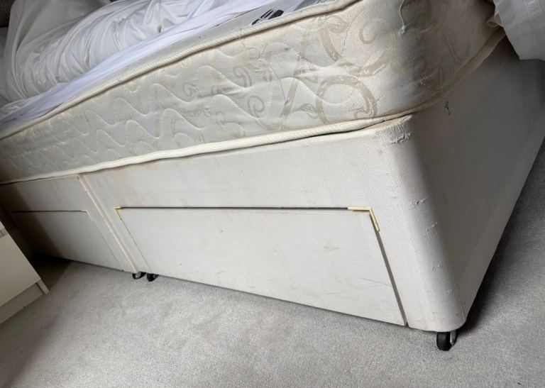 King size divan bed and mattress 