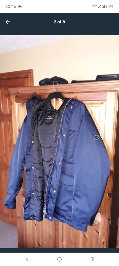 Armani exchange coat like new 