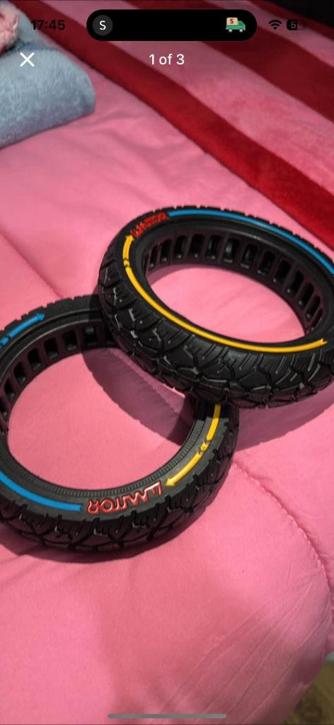 Brand new electric scooter tyres/wheels