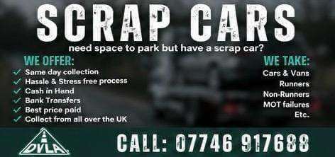 ♻️ SELL MY CAR - SCRAP MY CAR - REMOVE MY CAR - BEST PRICES PAID💲 - SELL MY VAN BIKE ♻️