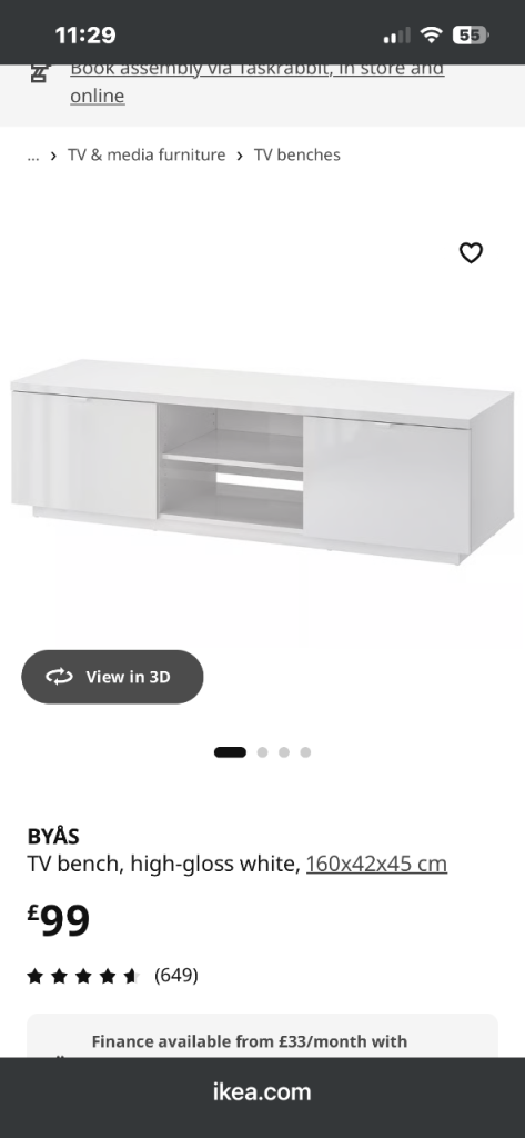 IKEA tv stand 