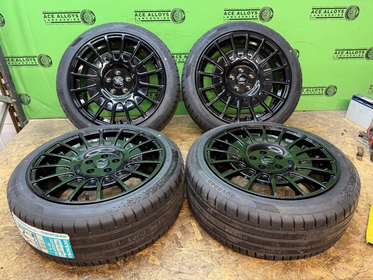  *BRAND NEW* FORD TRANSIT CONNECT MSRT 18” 5x108 ALLOY WHEELS + BRAND NEW TYRES MONDEO FOCUS VOLVO 