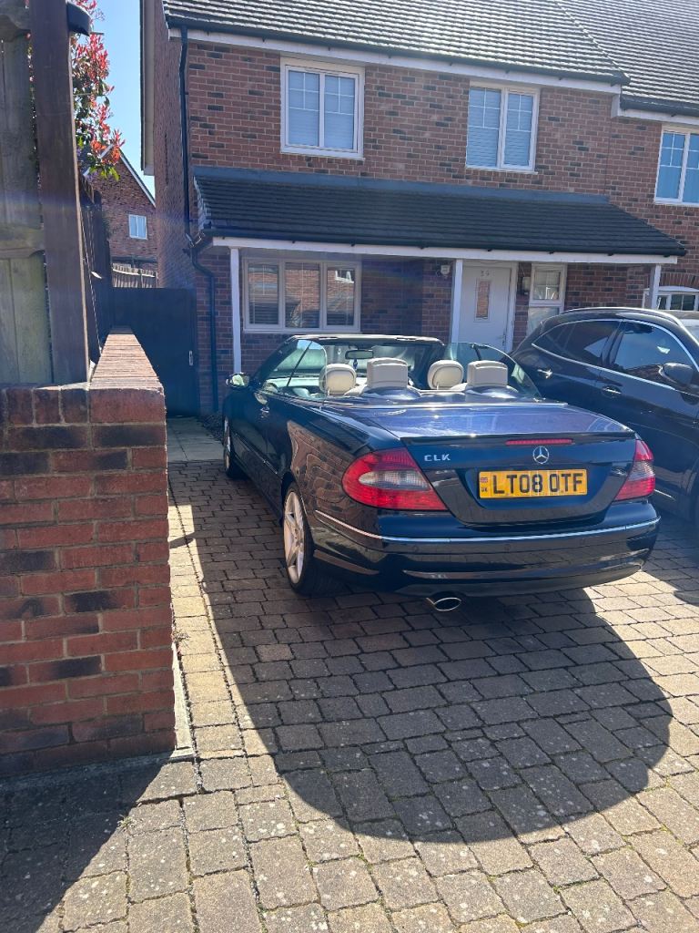 Mercedes-Benz, CLK, Convertible, 2008, Semi-Auto, 1796 (cc), 2 doors