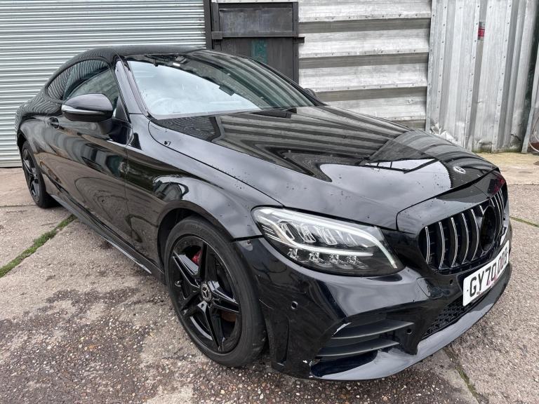 2021 70 REG MERCEDES C-CLASS COUPE AMG LINE MHEV DAMAGED REPAIRABLE SALVAGE