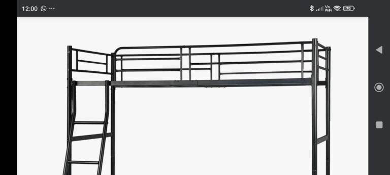 Loft Metal Bunk bed for sale