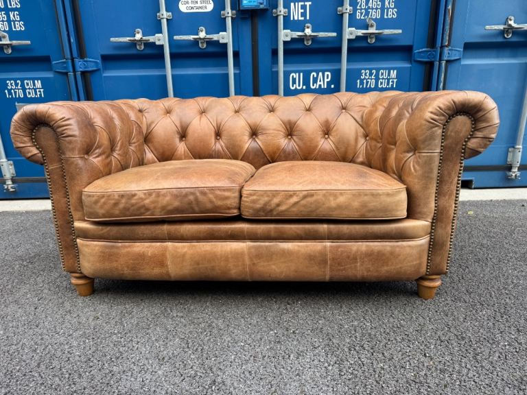 Alexander & James Buffalo Leather Sofa very good quality possible delivery 