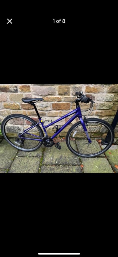 Cannondale Quick 6 Remixte Hybrid Ladies Bike, Ultra Violet, Small