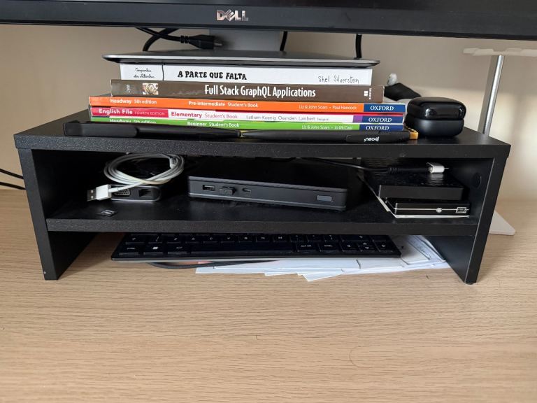 BONTEC Wooden Monitor & Laptop Stand Riser