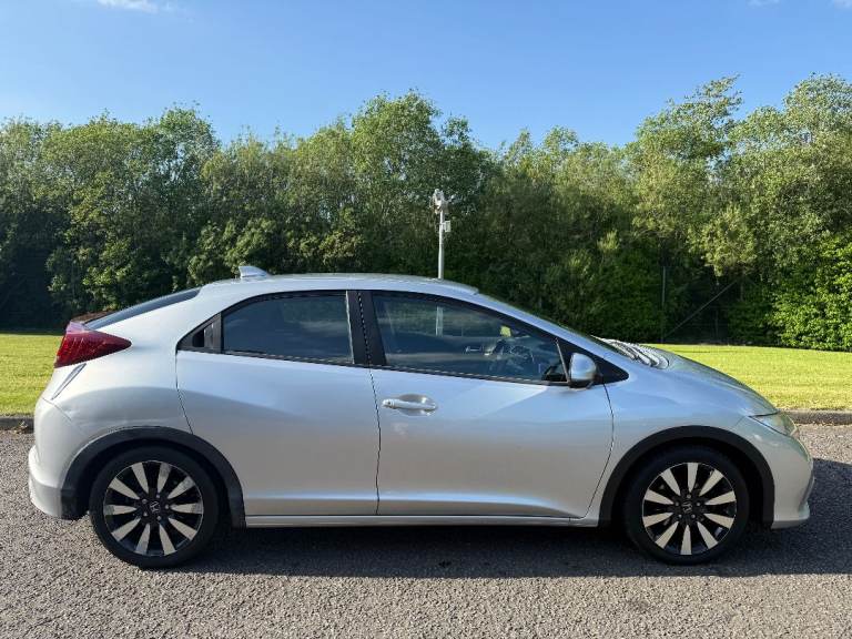 2014 HONDA CIVIC 1.8I VTEC SE PLUS AUTO 5DR SILVER -39K- *12M WARRANTY, ULEZ, NEW MOT, V.LOW MILES*