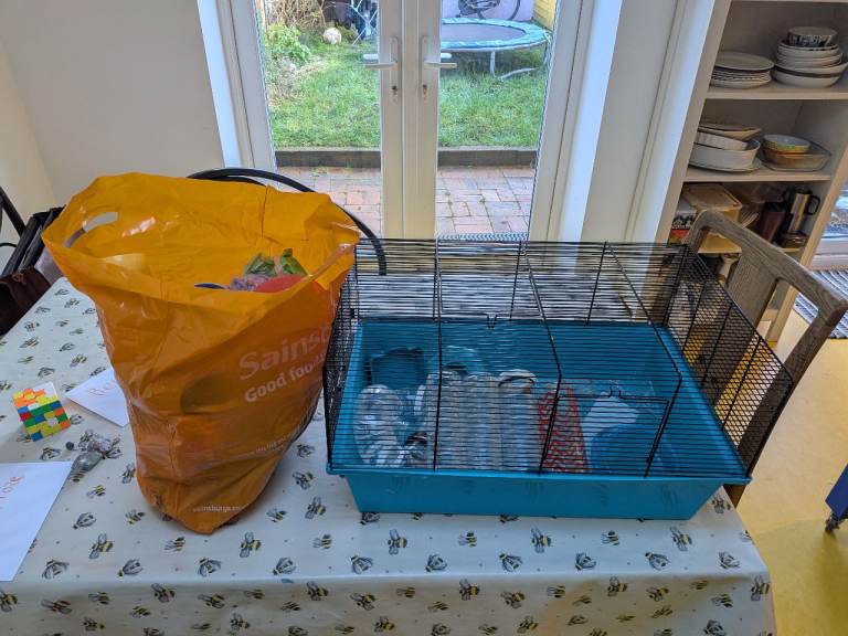 Large hamster cage and lots of extras