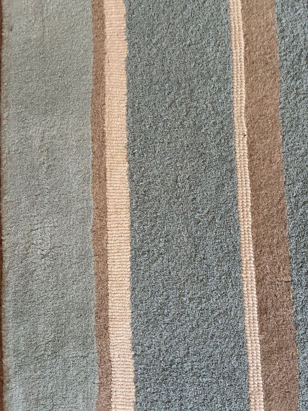 Duck egg blue wool Laura Ashley rug