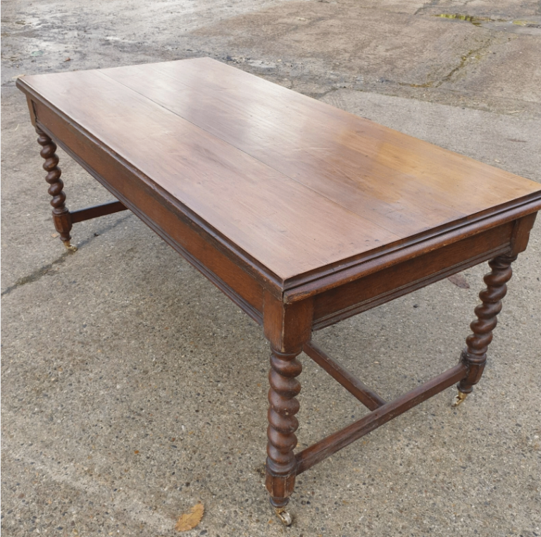 Antique Mahogany dining/reading table with draws
