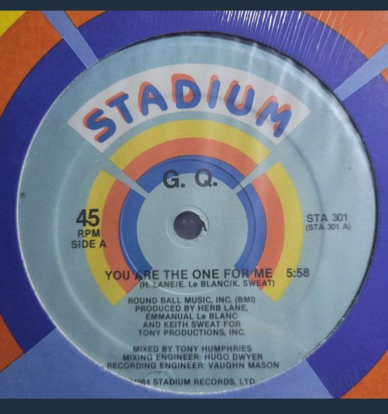 G.Q. You Are The One For Me 12" Vinyl Record Single r1/1