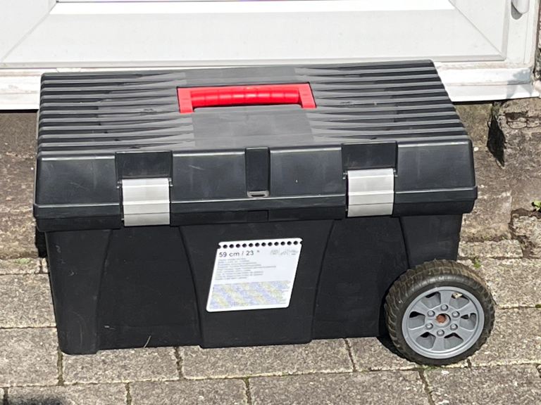 Mobile Plastic Tool Box with wheels
