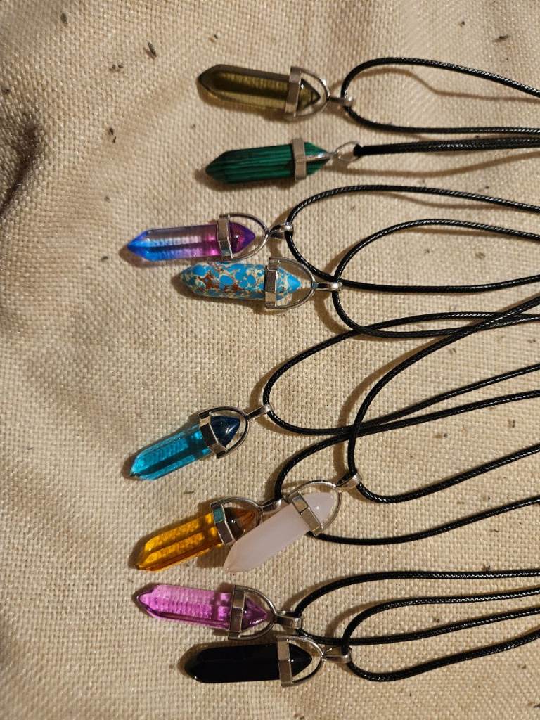 Crystal necklaces 