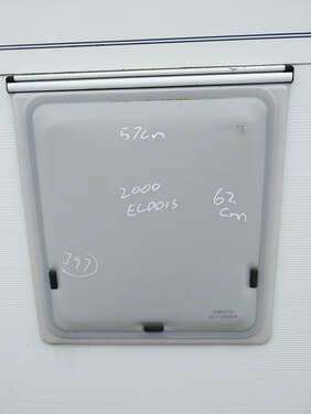 Elddis caravan bathroom window 57 x 62cm