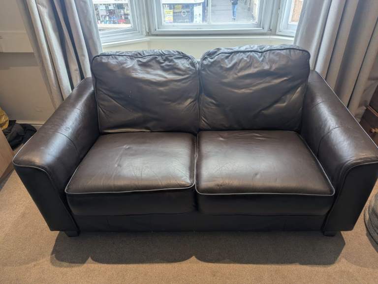 image for Brown Leather Sofa