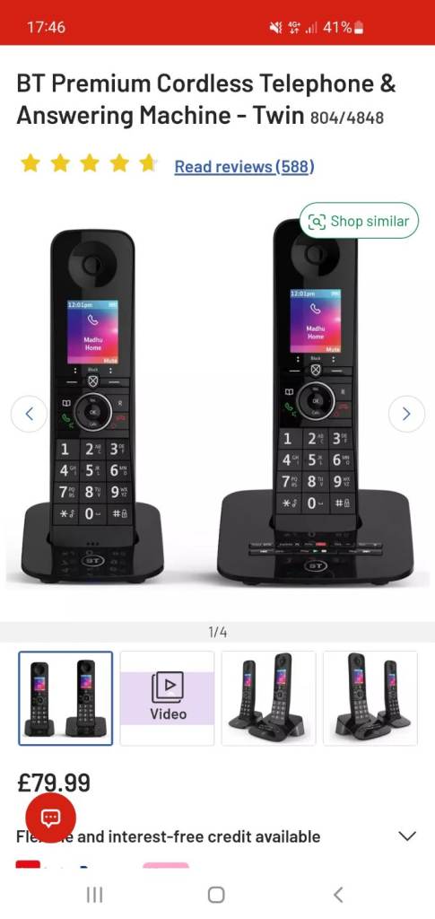 Premium cordless phone