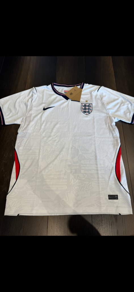 England 2016 World Cup Home shirt (Large or X-Large ) New 