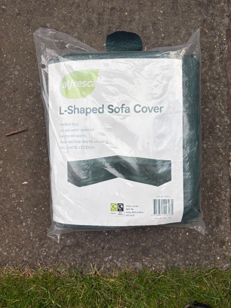 NEW Alfresca L-Shaped Sofa Cover – Green, Waterproof