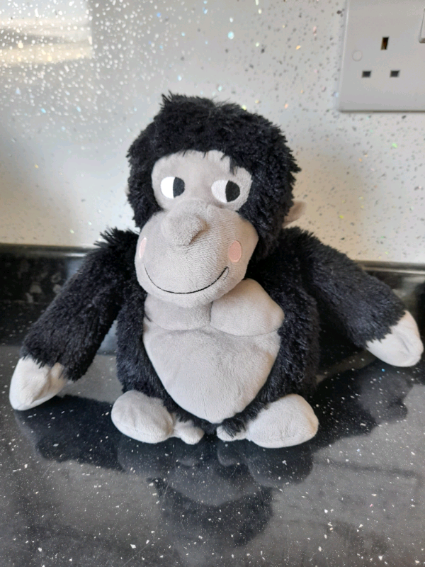 Sainsbury’s Gorilla Microwave Soft Toy Hottie Plush Monkey Ape Black