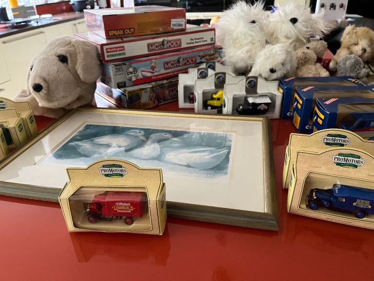  Car Boot Lot of Toys, Games and Picture Print