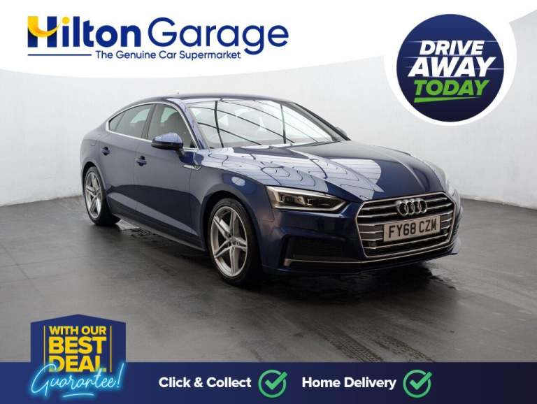 2018 Audi A5 2.0 TFSI S line Sportback 5dr Petrol S Tronic Euro 6 (s/s) (190 ps) PARKING HATCHBAC...