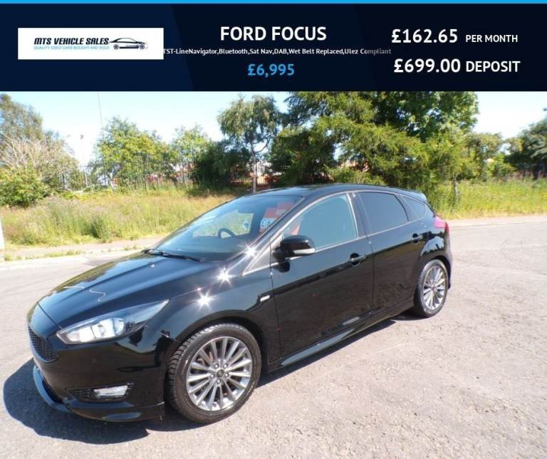 FORD FOCUS 1.0T,ST-LineNavigator,2018,Bluetooth,Sat Nav,DAB,Air Con,Wet Belt Replaced,Ulez Compliant