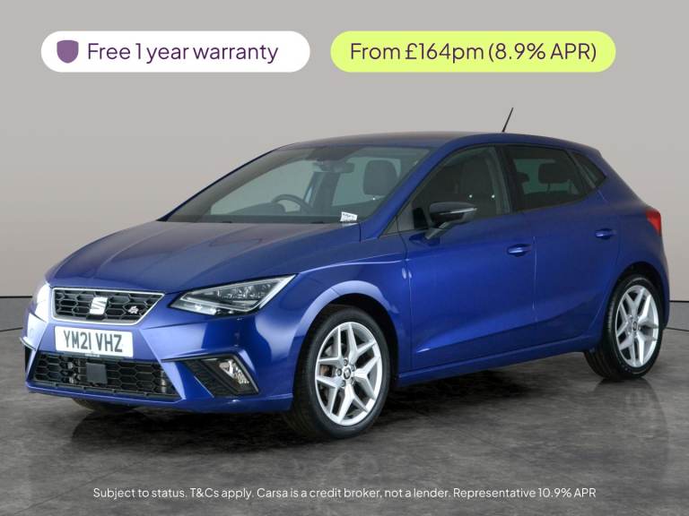 2021 SEAT Ibiza 1.0 TSI FR Hatchback 5dr Petrol Manual Euro 6 (s/s) (110 ps) - DAB - BLUETO Hatch...