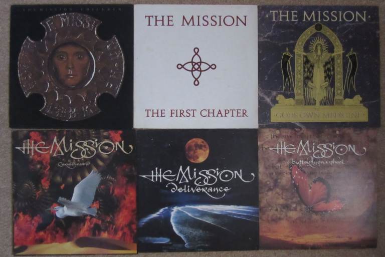 The Mission Vinyl Records - 4 x LPs, 2 x singles