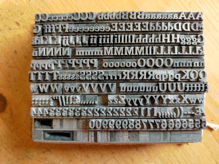 Adana ~ Letterpress ~ Printing ~ 18pt CHELTONHAM BOLD ~ PRINTERS TYPE FONT