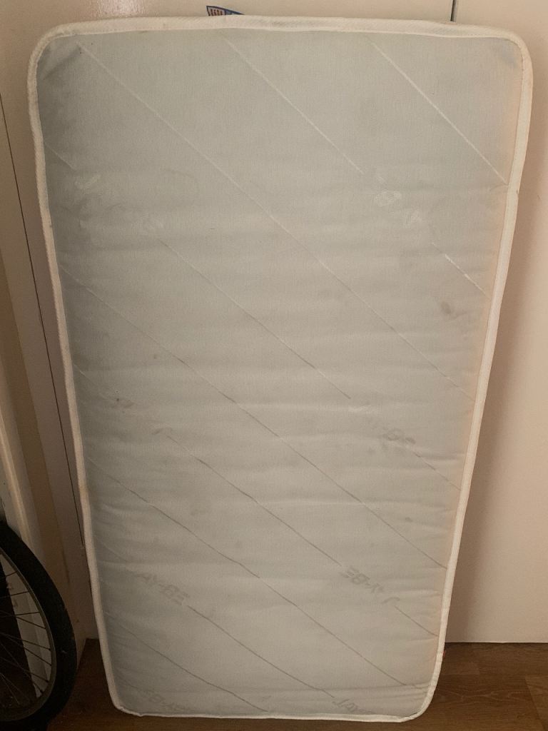Baby Cot Mattress – White, Good Condition