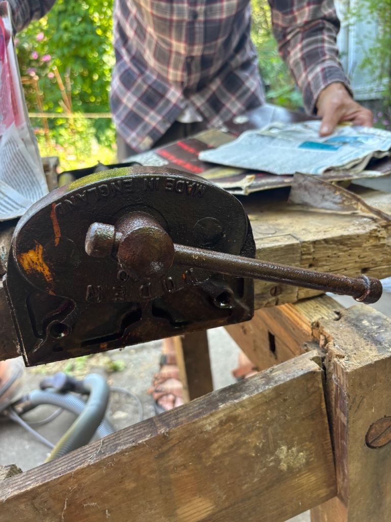 (JULY PRICE: £10 OFF) Woden A130 Vintage Woodworking Vice Made in England