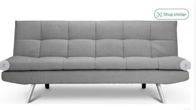 Grey Fabric Click-Clack Sofa Bed – Never Used, Still Boxed