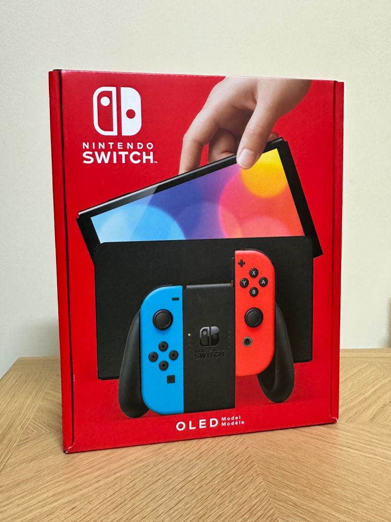  Nintendo Switch OLED - Neon Blue & Red - Brand New Sealed 