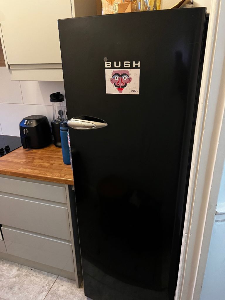 Bush Black Freestanding Fridge – Good Condition