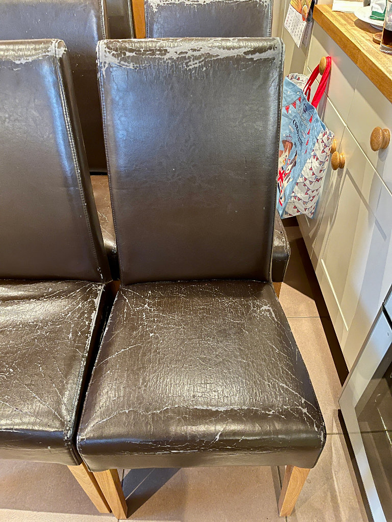 Set of x6 quality dining chairs, upcycle/restoration project 