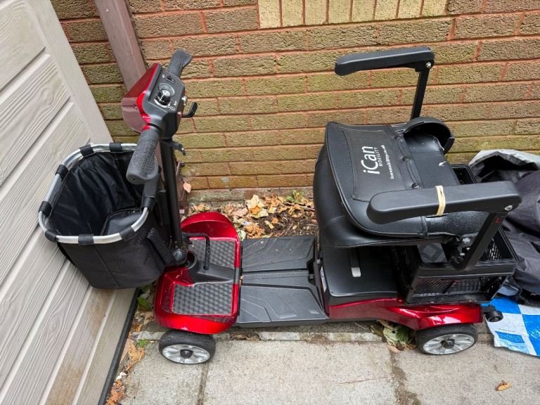 Mobility scooter – Red, Good Condition plus a second one free