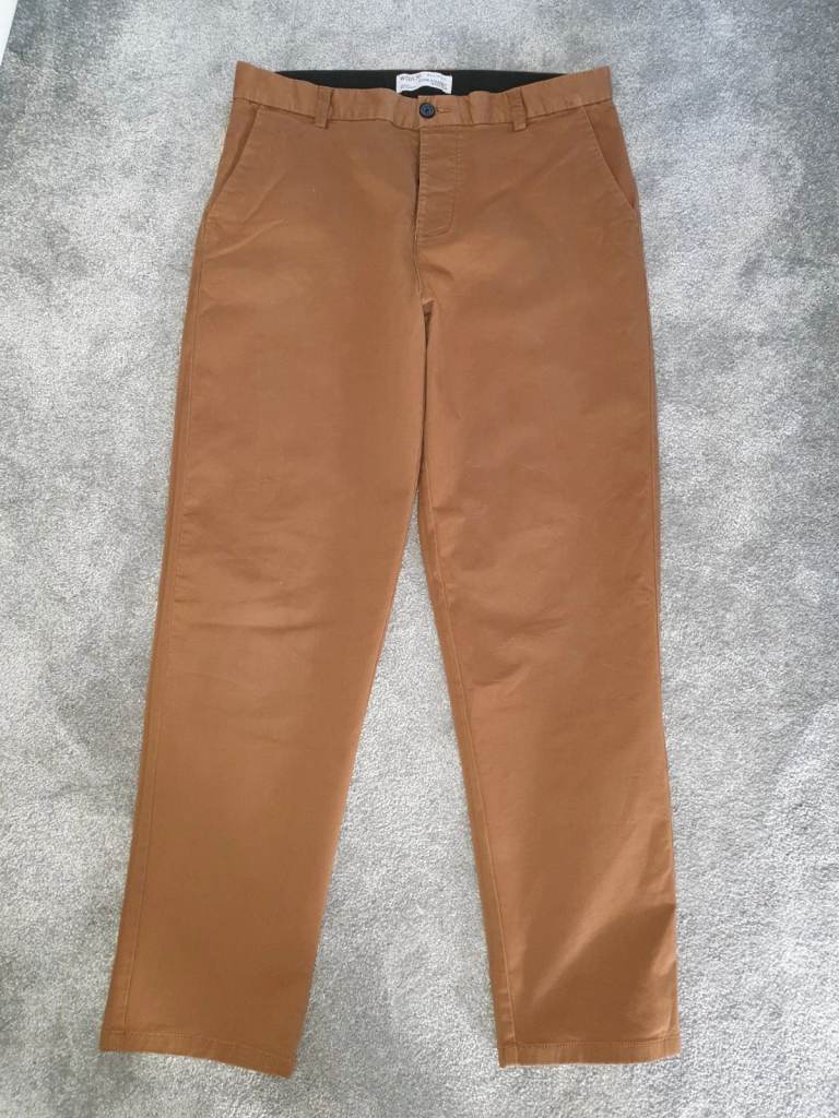 Primark Denim Co Brown Coloured Mens Chinos (W32/L30)